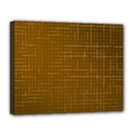 Anstract Gold Golden Grid Background Pattern Wallpaper Canvas 14  x 11  (Stretched)