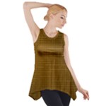 Anstract Gold Golden Grid Background Pattern Wallpaper Side Drop Tank Tunic