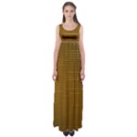 Anstract Gold Golden Grid Background Pattern Wallpaper Empire Waist Maxi Dress
