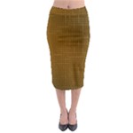Anstract Gold Golden Grid Background Pattern Wallpaper Midi Pencil Skirt