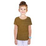 Anstract Gold Golden Grid Background Pattern Wallpaper Kids  One Piece T-Shirt