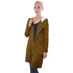 Anstract Gold Golden Grid Background Pattern Wallpaper Hooded Pocket Cardigan
