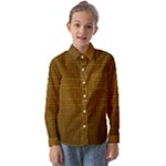Anstract Gold Golden Grid Background Pattern Wallpaper Kids  Long Sleeve Shirt