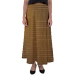 Anstract Gold Golden Grid Background Pattern Wallpaper Flared Maxi Skirt