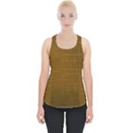 Anstract Gold Golden Grid Background Pattern Wallpaper Piece Up Tank Top