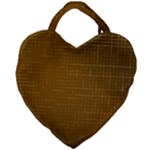 Anstract Gold Golden Grid Background Pattern Wallpaper Giant Heart Shaped Tote