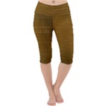 Anstract Gold Golden Grid Background Pattern Wallpaper Lightweight Velour Cropped Yoga Leggings