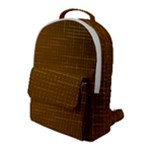 Anstract Gold Golden Grid Background Pattern Wallpaper Flap Pocket Backpack (Large)