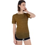 Anstract Gold Golden Grid Background Pattern Wallpaper Perpetual Short Sleeve T-Shirt