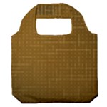 Anstract Gold Golden Grid Background Pattern Wallpaper Premium Foldable Grocery Recycle Bag