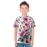 Flora Floral Flower Petal Kids  Cotton T-Shirt