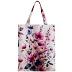 Flora Floral Flower Petal Zipper Classic Tote Bag
