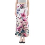 Flora Floral Flower Petal Full Length Maxi Skirt