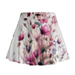 Flora Floral Flower Petal Mini Flare Skirt