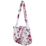 Flora Floral Flower Petal Rope Handles Shoulder Strap Bag