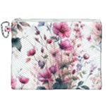 Flora Floral Flower Petal Canvas Cosmetic Bag (XXL)