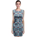 Abstract Mandala Seamless Background Texture Classic Sleeveless Midi Dress