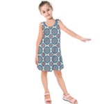 Abstract Mandala Seamless Background Texture Kids  Sleeveless Dress