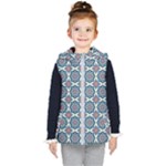 Abstract Mandala Seamless Background Texture Kids  Hooded Puffer Vest
