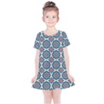 Abstract Mandala Seamless Background Texture Kids  Simple Cotton Dress
