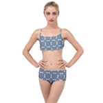 Abstract Mandala Seamless Background Texture Layered Top Bikini Set