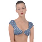 Abstract Mandala Seamless Background Texture Cap Sleeve Ring Bikini Top