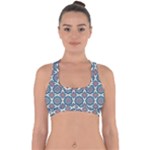 Abstract Mandala Seamless Background Texture Cross Back Hipster Bikini Top 