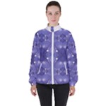Couch material photo manipulation collage pattern Women s High Neck Windbreaker
