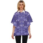 Couch material photo manipulation collage pattern Women s Batwing Button Up Shirt