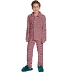 Sweet Emoji Canvas Print Pattern Kids  Long Sleeve Velvet Pajamas Set