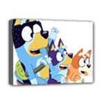 bluey Deluxe Canvas 16  x 12  (Stretched) 