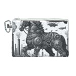 Steampunk Horse  Canvas Cosmetic Bag (Large)