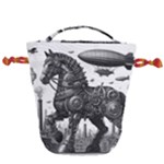 Steampunk Horse  Drawstring Bucket Bag