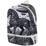 Steampunk Horse  Zip Bottom Backpack
