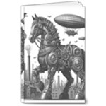 Steampunk Horse  8  x 10  Softcover Notebook