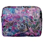 Pink Swirls Flow Make Up Pouch (Large)