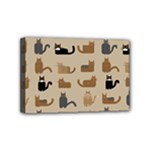 Cat Pattern Texture Animal Mini Canvas 6  x 4  (Stretched)