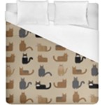 Cat Pattern Texture Animal Duvet Cover (King Size)