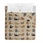 Cat Pattern Texture Animal Duvet Cover Double Side (Full/ Double Size)