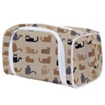Cat Pattern Texture Animal Toiletries Pouch