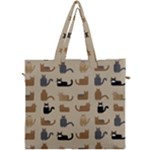 Cat Pattern Texture Animal Canvas Travel Bag