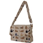 Cat Pattern Texture Animal Full Print Messenger Bag (S)