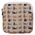 Cat Pattern Texture Animal Mini Square Pouch