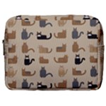 Cat Pattern Texture Animal Make Up Pouch (Large)