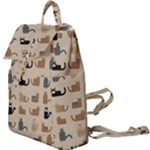 Cat Pattern Texture Animal Buckle Everyday Backpack