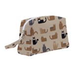Cat Pattern Texture Animal Wristlet Pouch Bag (Medium)