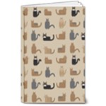 Cat Pattern Texture Animal 8  x 10  Softcover Notebook