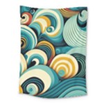 Wave Waves Ocean Sea Abstract Whimsical Medium Tapestry