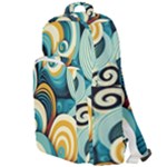 Wave Waves Ocean Sea Abstract Whimsical Double Compartment Backpack