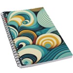 Wave Waves Ocean Sea Abstract Whimsical 5.5  x 8.5  Notebook